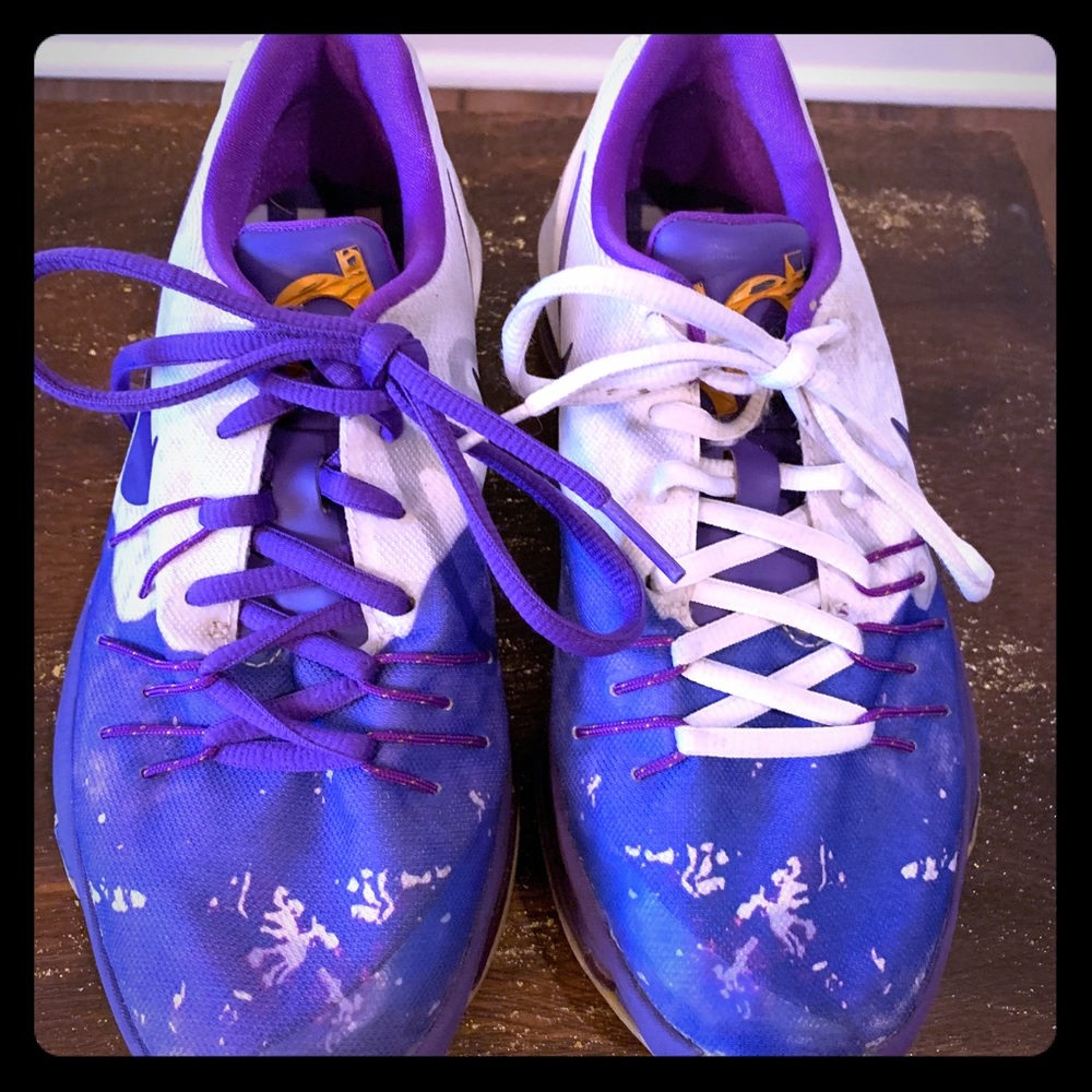KD Nike Basketball PBnJ Shoes sz4 Boys